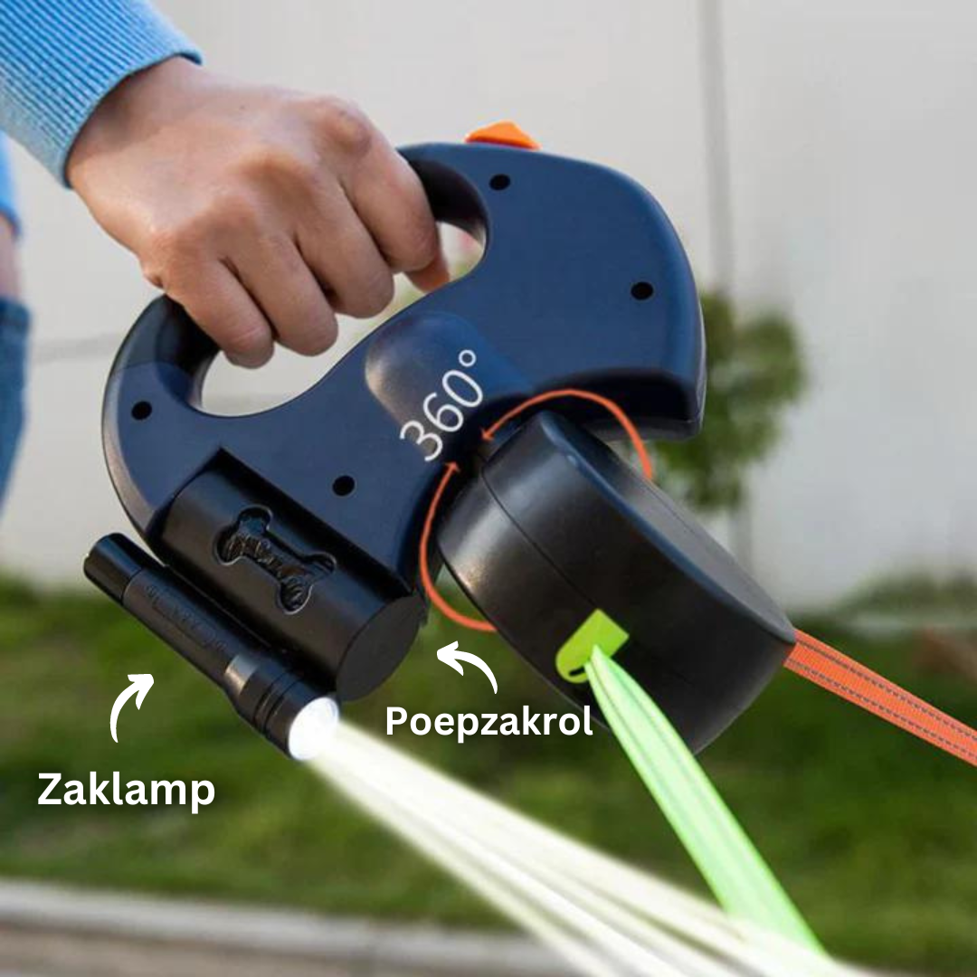 DualDoggy™ 2.0 Intrekbare Hondenriem