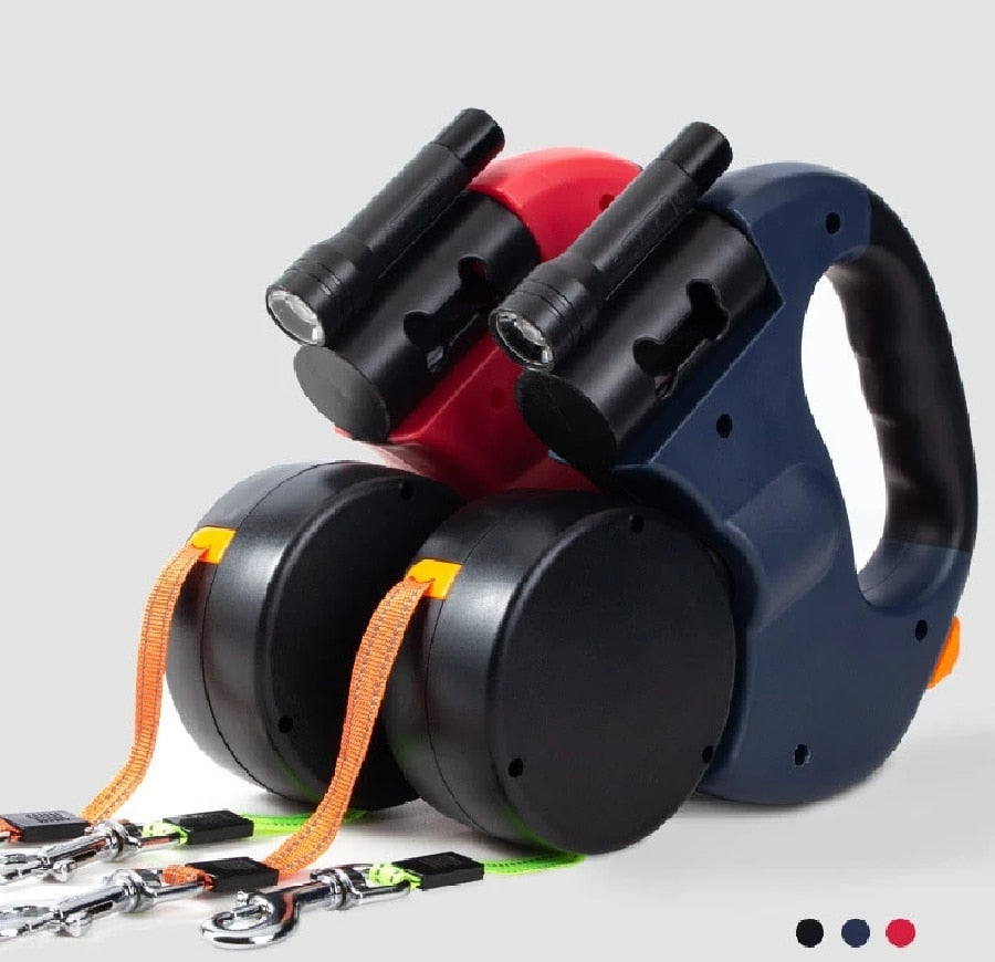 DualDoggy™ 2.0 Intrekbare Hondenriem