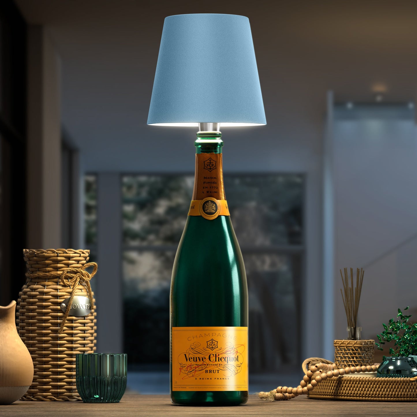 Draadloze flessenlamp met afstandsbediening