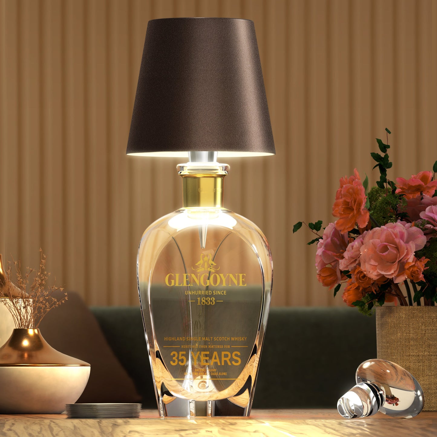 Draadloze flessenlamp met afstandsbediening