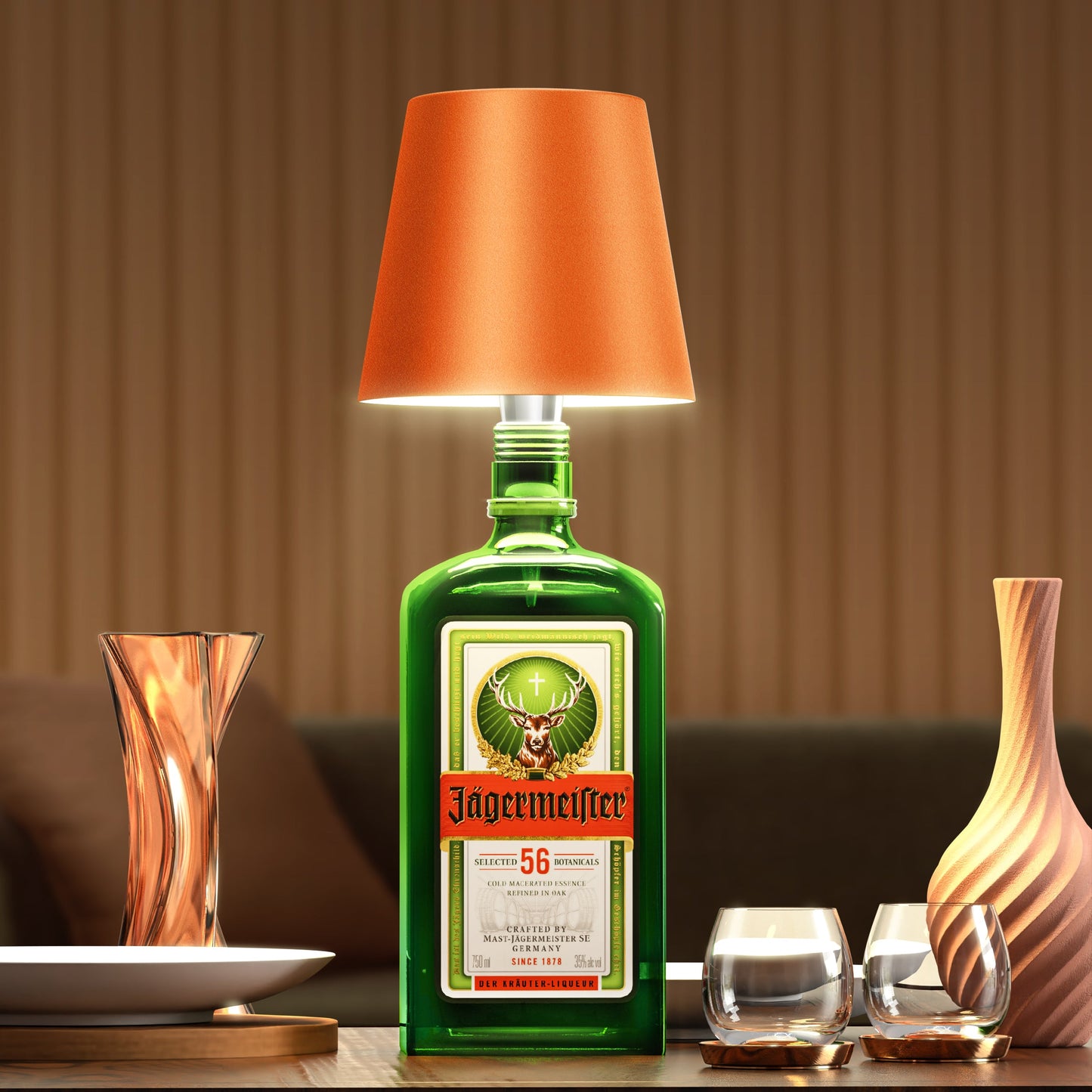 Draadloze flessenlamp met afstandsbediening