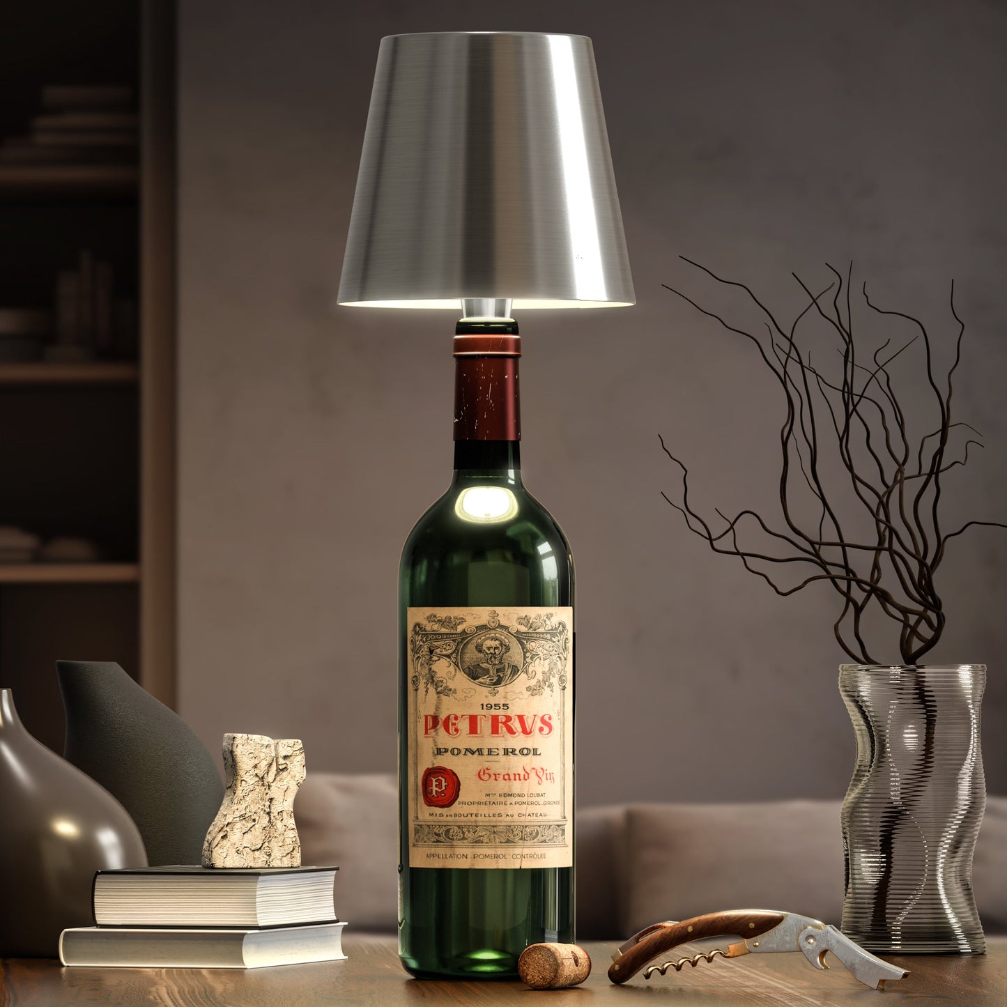 Draadloze flessenlamp met afstandsbediening