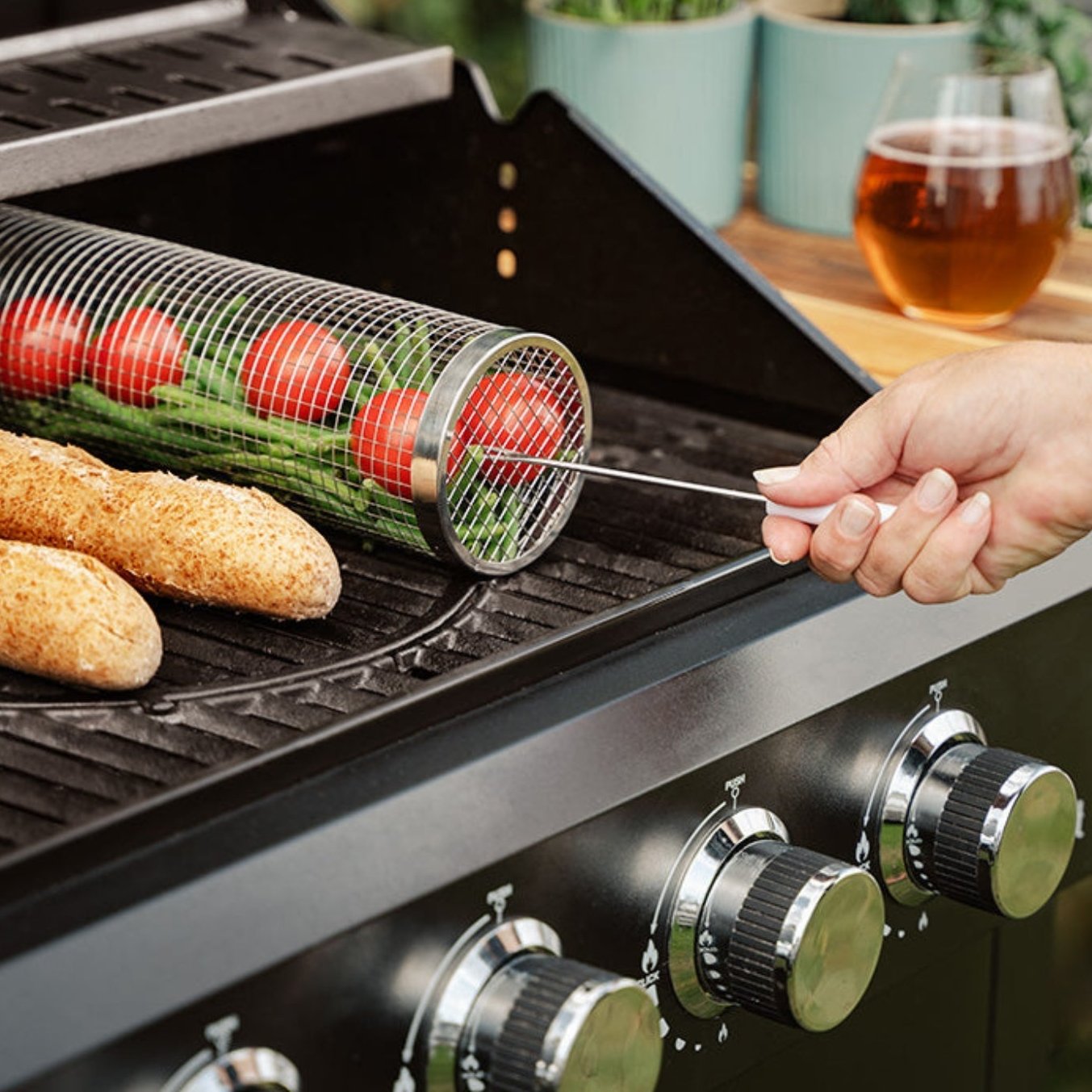 GrillMaster™ - Voorkom aanbakken en verlies van voedsel tussen de roosters voorgoed!