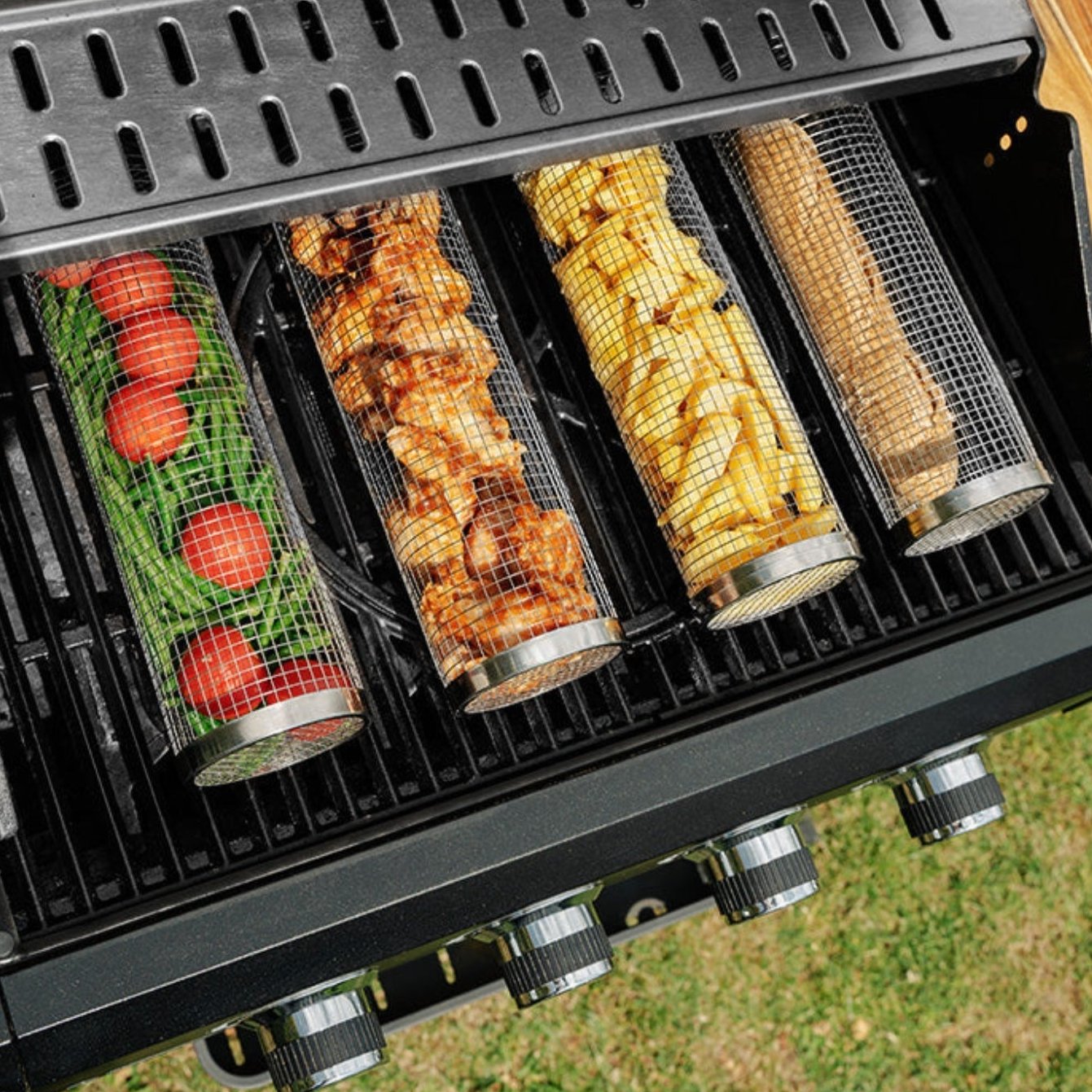 GrillMaster™ - Voorkom aanbakken en verlies van voedsel tussen de roosters voorgoed!
