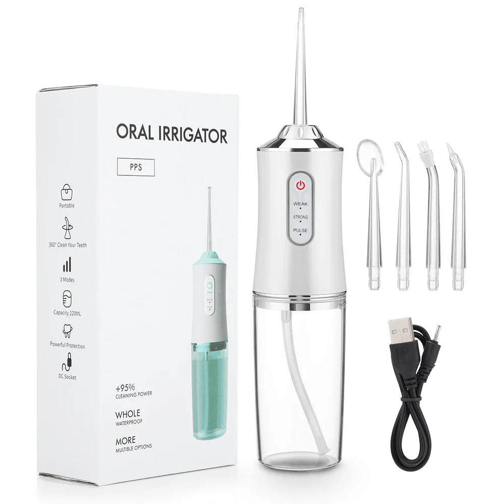 AquaFloss Pro - Tongschraap en Flosser in één.