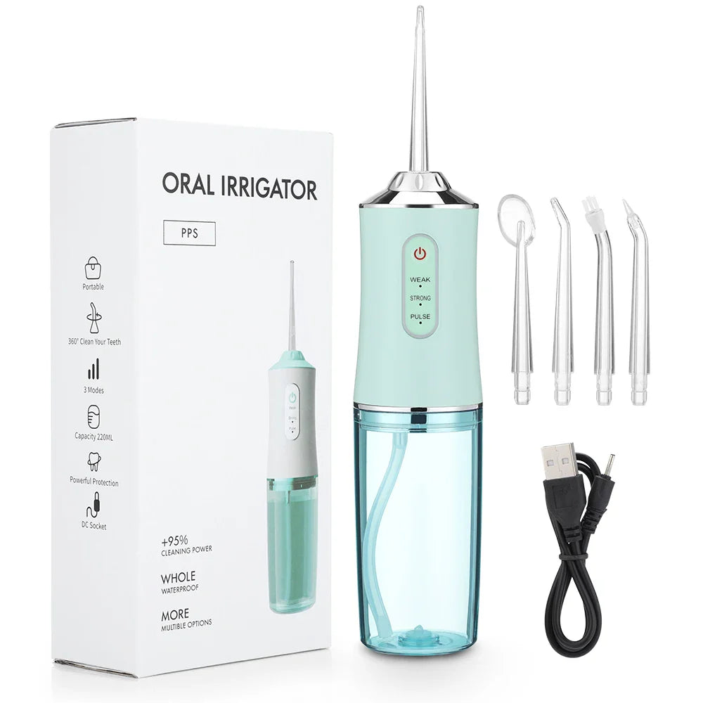 AquaFloss Pro - Tongschraap en Flosser in één.