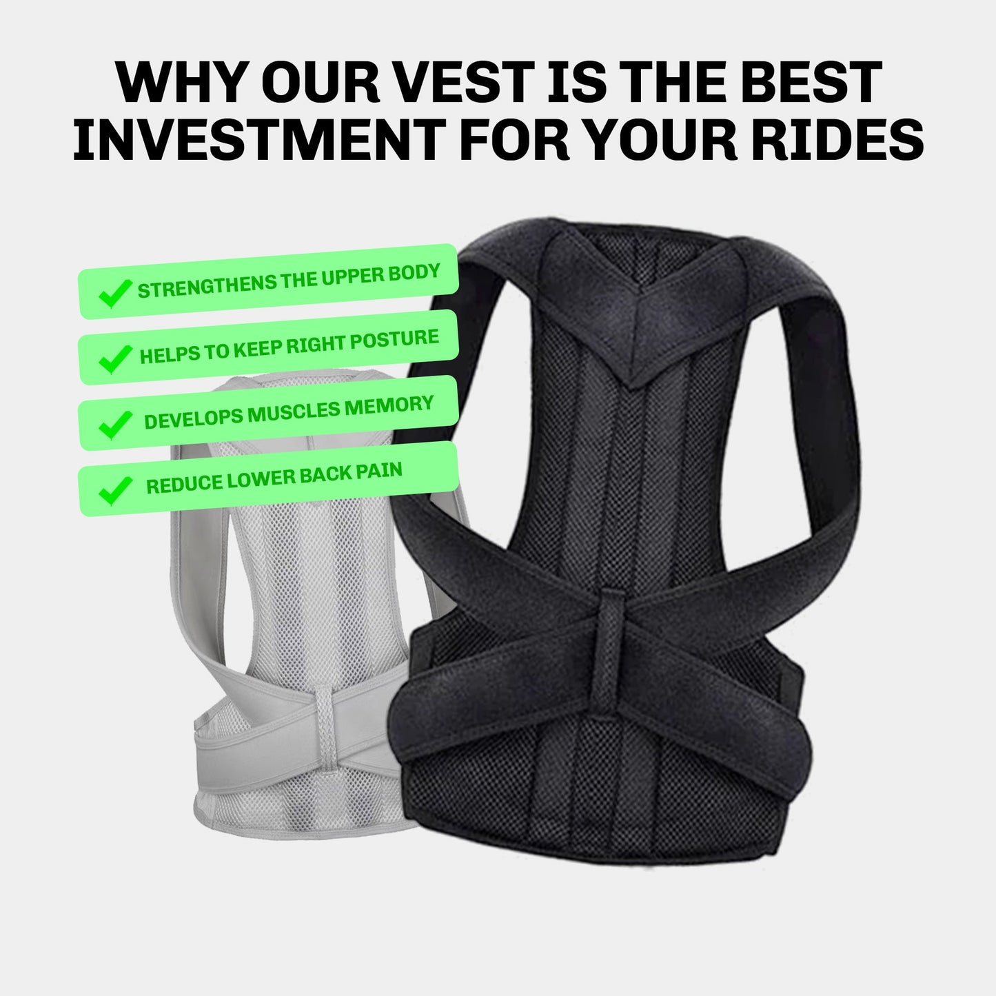 Proffesionele Paardrij Postuur Vest
