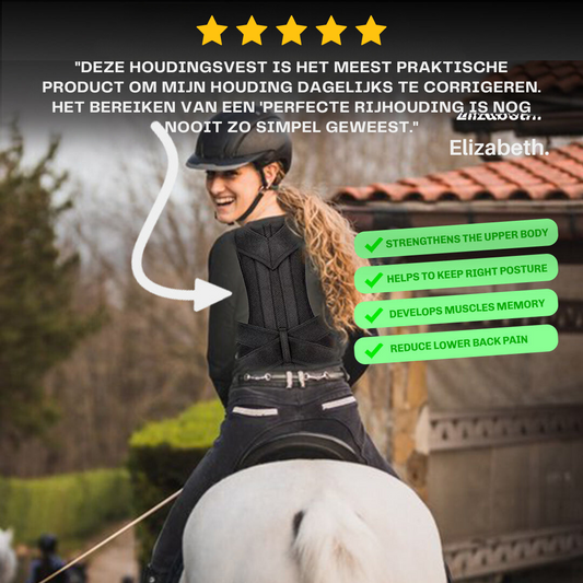 Proffesionele Paardrij Postuur Vest